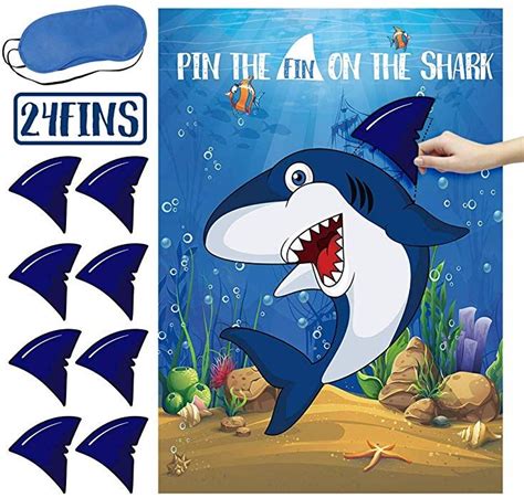 Pin The Fin On The Shark Printable